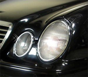 Head Lamp Trim to suit Mercedes Benz CLK W208  1997-2002 - Chrome