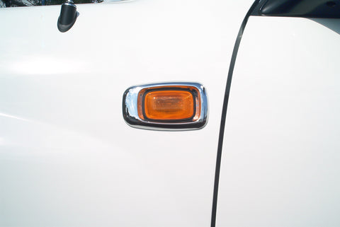 Side Lamp Rims to suit Toyota Prado 2003-2009  - Chrome