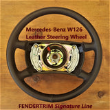 Steering Wheel (used) to suit Mercedes Benz S Class W126 1979-91 Black Leather