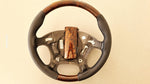 Steering Wheel Holden Caprice refurbished in leather and original wood texture and colour