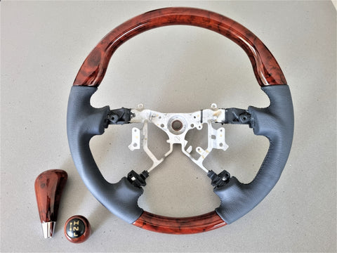 Steering Wheel to suit Toyota Landcruiser 200 series 2008-2015 - SPORTS STYLE + GEAR KNOBS