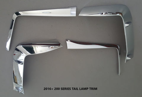 Tail Lamp Trim to suit Toyota Landcruiser 200 series 2016-2021 - Chrome