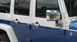 Door Handle Covers to suit Jeep Wrangler 5 door 2007-2017- Chrome 