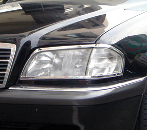 Head Lamp Trim to suit Mercedes Benz C-Class W202 1993-2000- Chrome 