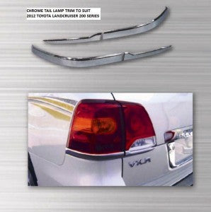 Tail Lamp Trim to suit Toyota Landcruiser 200 series (base) 2012-2015- Chrome 