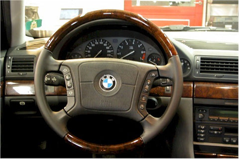  Steering Wheel to suit BMW E46 4 Spoke W/burl