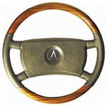  Steering Wheel to suit Mercedes Benz W107 SL/SLC -Zebrano with Black Leather Small Shaft
