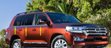 Window Trim to suit Toyota Landcruiser 200 series L-Shape 2008-2021 - Chrome