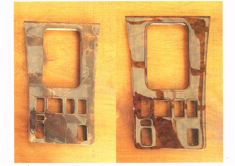 Mercedes-Benz W126 - refurbished  Gear Shifter Panel - before & after - Call us for quotation